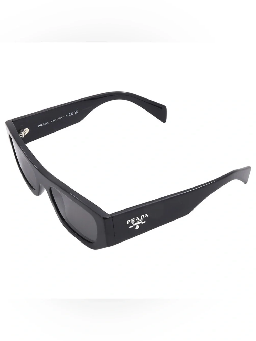 Prada Black Rectangular Men's Sunglasses